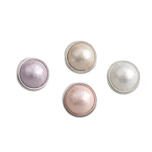 11mm Metal Pearl Mushroom Shank Button for Shirts 24 Pack