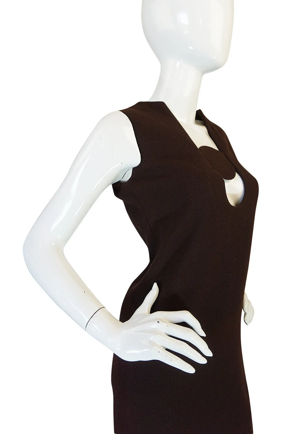 1969-1970 Haute Couture Pierre Cardin Cut Out Dress