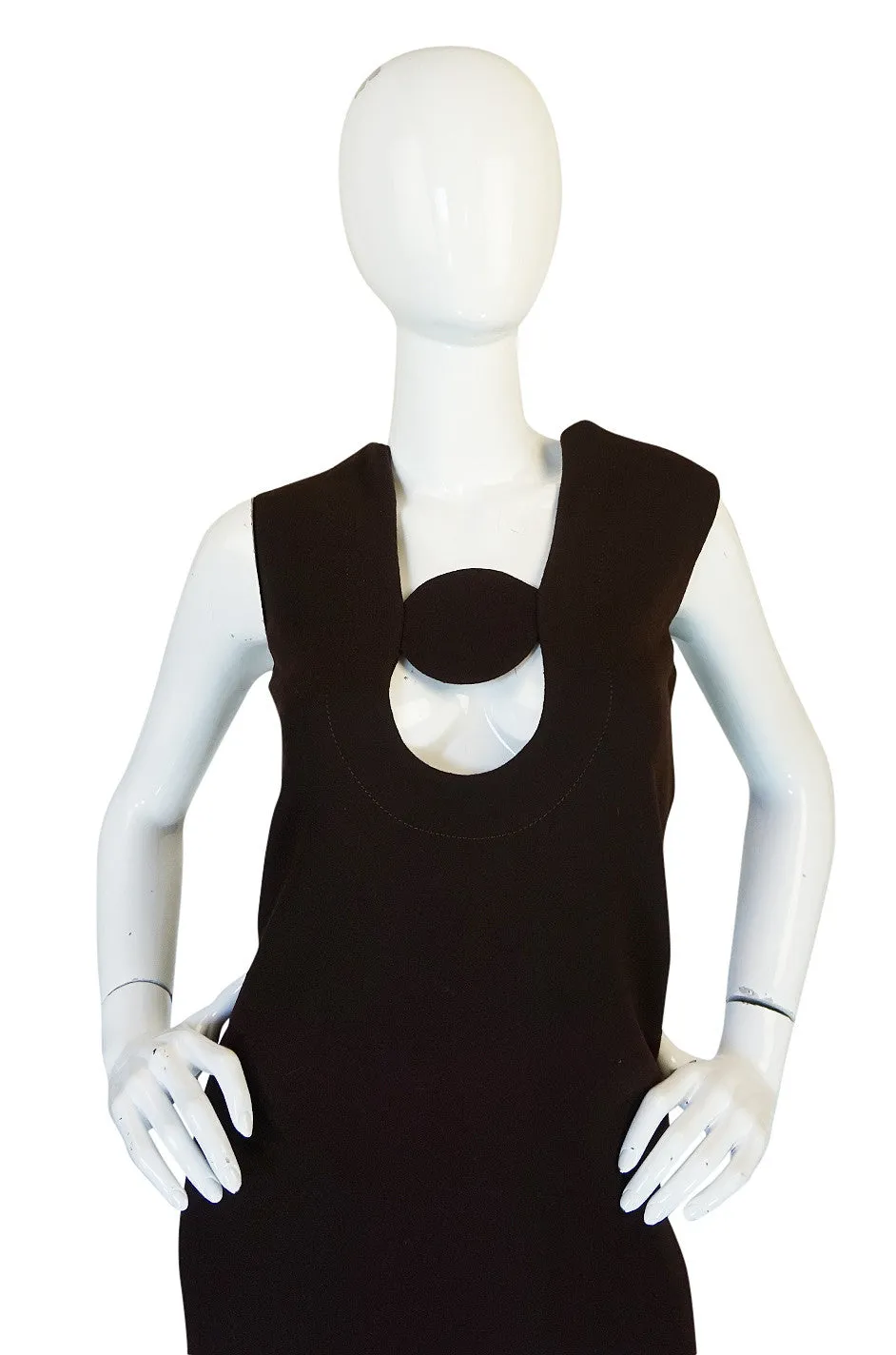 1969-1970 Haute Couture Pierre Cardin Cut Out Dress