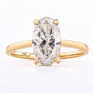 2.02 CARAT OVAL ENGAGEMENT RING