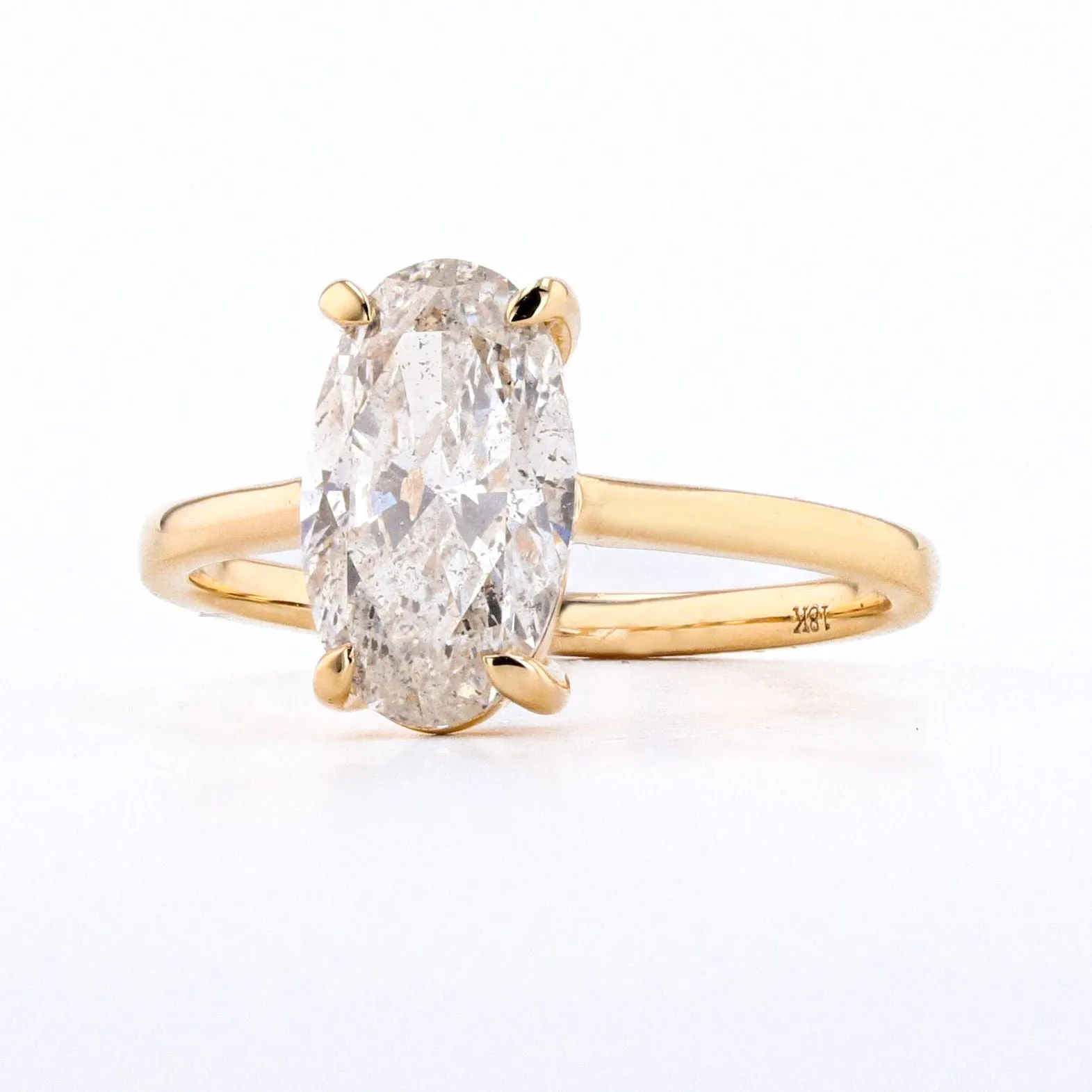 2.02 CARAT OVAL ENGAGEMENT RING
