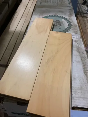 3 1/2" Pre-finished Clear Pine Flooring