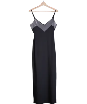 4th & Reckless Black Embellished Trim Maxi Dress- Sofie UK 8