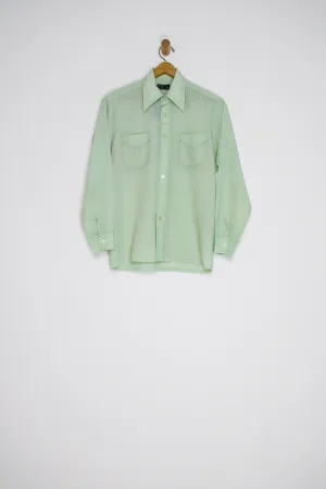70's MINT BUTTON UP / MEDIUM