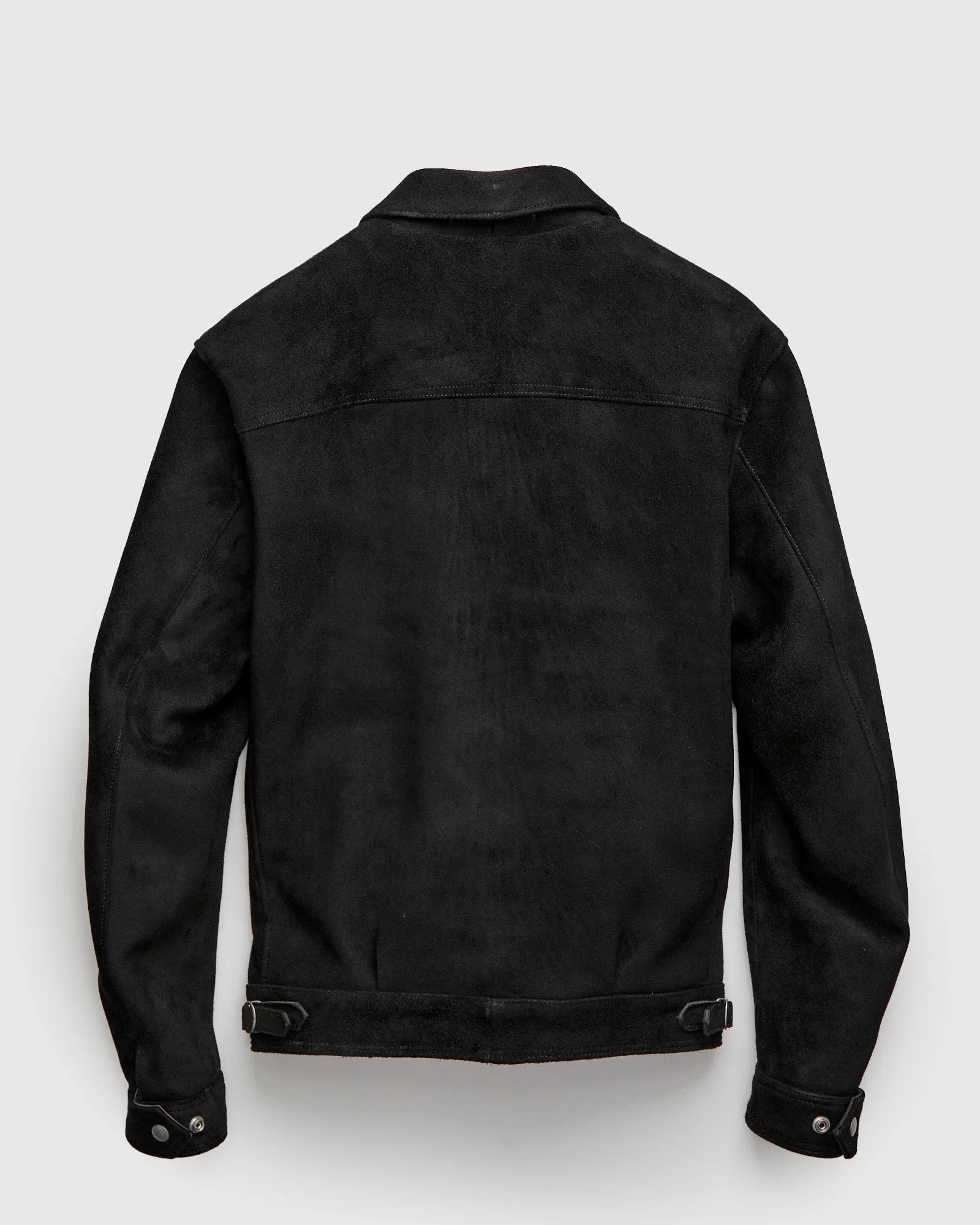 AD-00 Deer Suede Husky Jacket in Black
