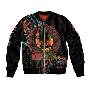 Africa Happy Kwanzaa Bomber Jacket Nguzo Saba LT7