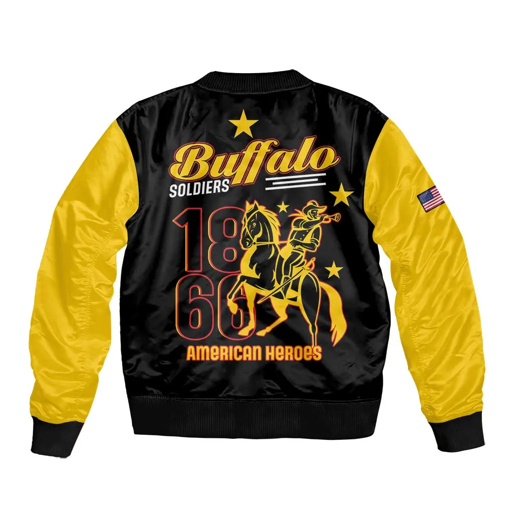 Afro-Americans Buffalo Soldiers Bomber Jacket 9th and 10th Cavalry Regiment LT15