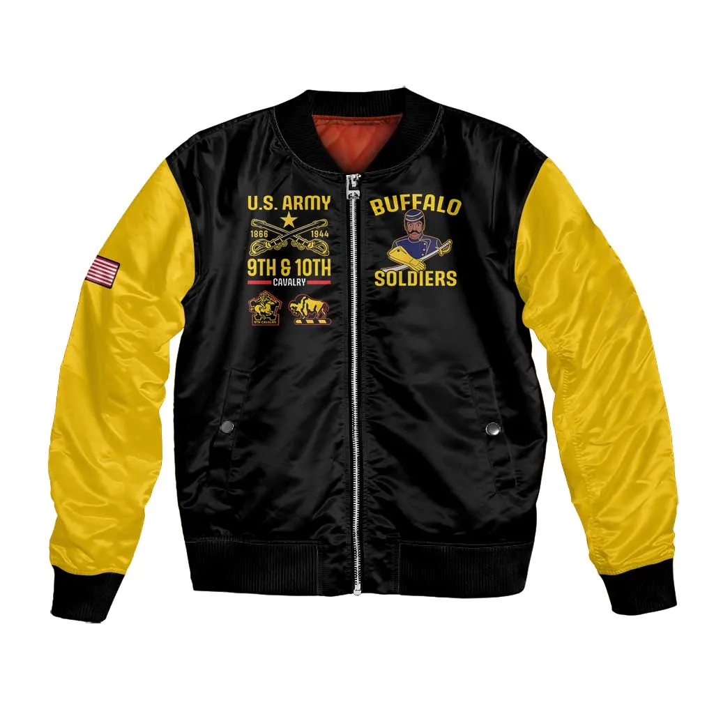 Afro-Americans Buffalo Soldiers Bomber Jacket 9th and 10th Cavalry Regiment LT15