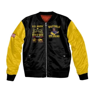 Afro-Americans Buffalo Soldiers Bomber Jacket 9th and 10th Cavalry Regiment LT15