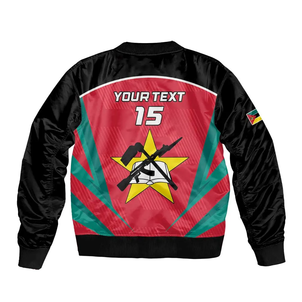 Afro Mozambique Football Custom Bomber Jacket Go Os Mambas LT15