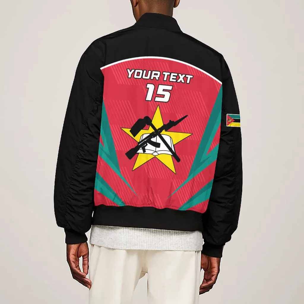 Afro Mozambique Football Custom Bomber Jacket Go Os Mambas LT15