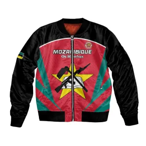 Afro Mozambique Football Custom Bomber Jacket Go Os Mambas LT15