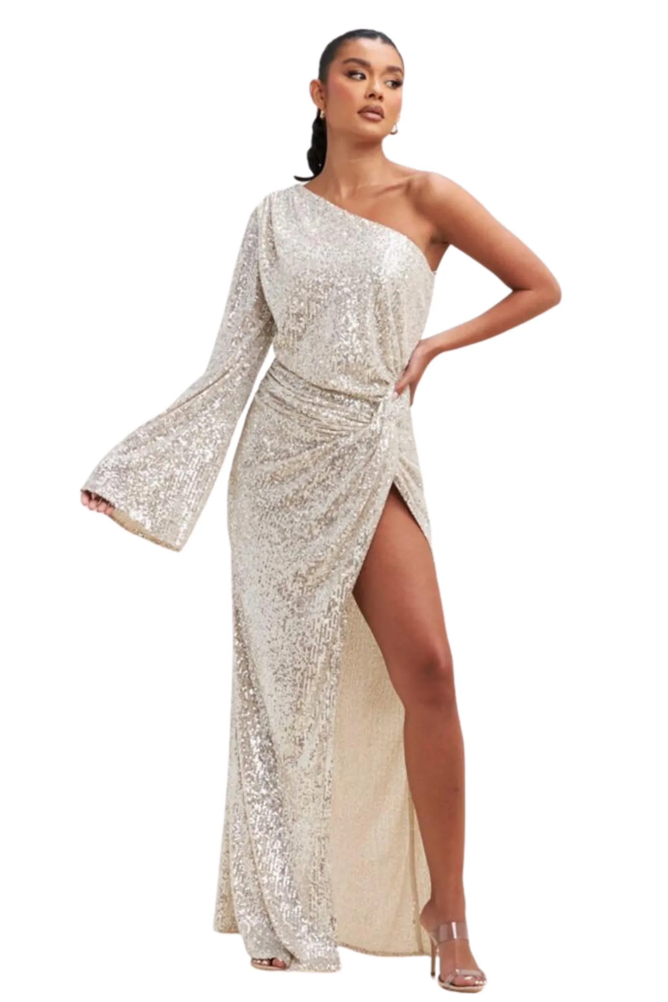 Aleyah Sequin Maxi Dress