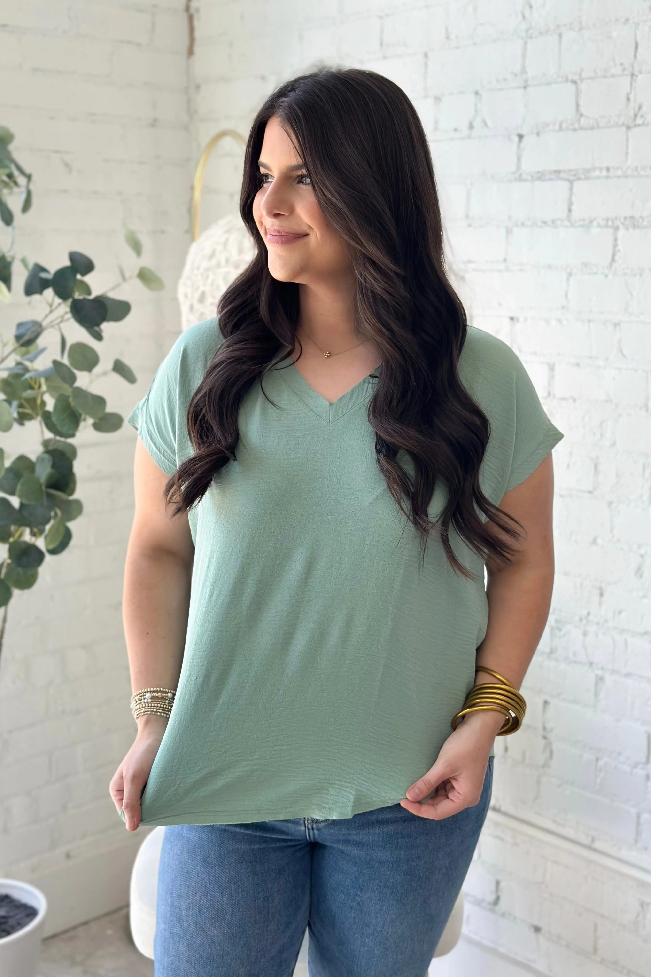 Aloe V-Neck Top