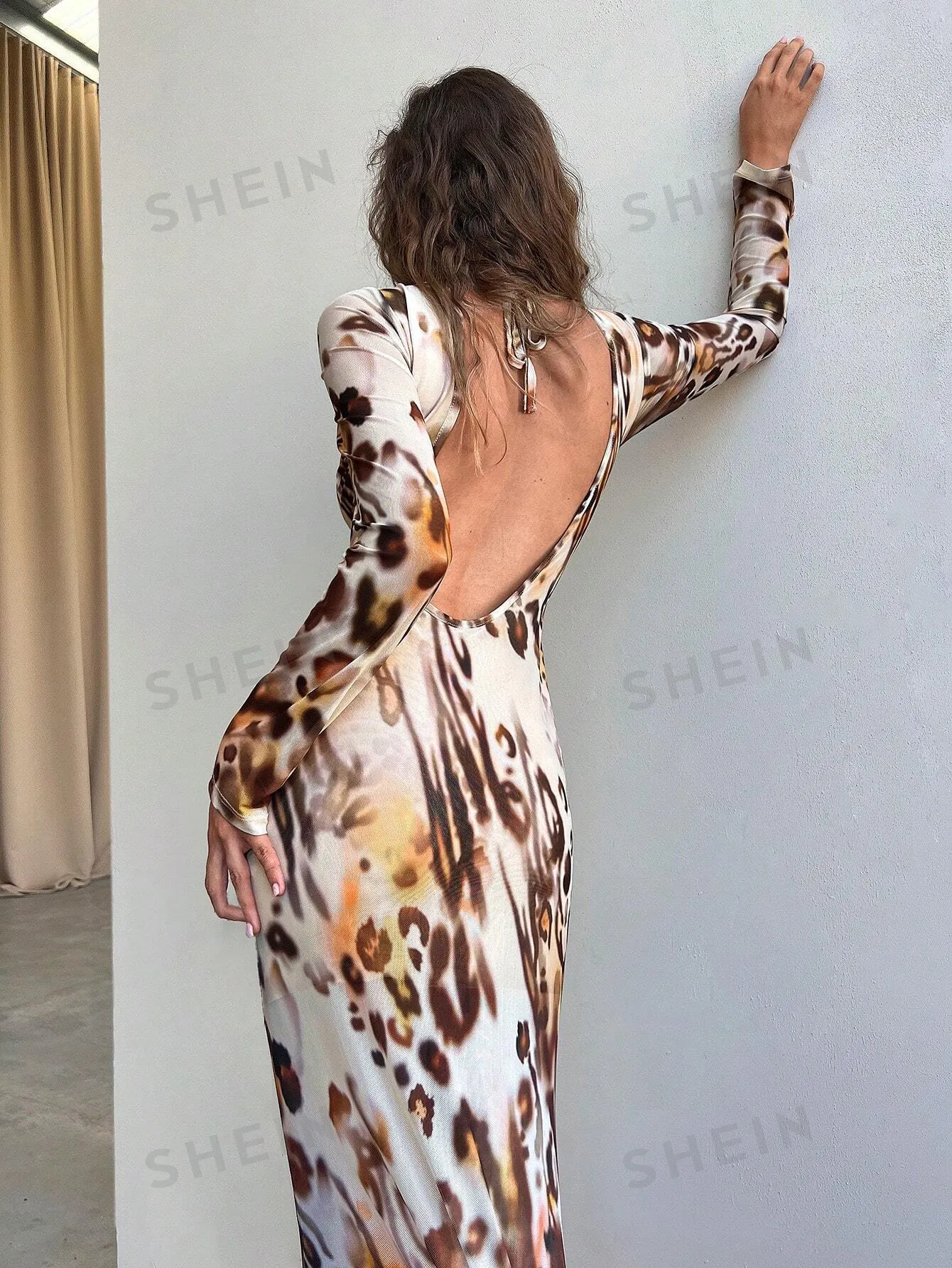 Aloruh Women's Elegant Party Strapless Maxi Bodycon Fishtail Dress, Autumn Winter