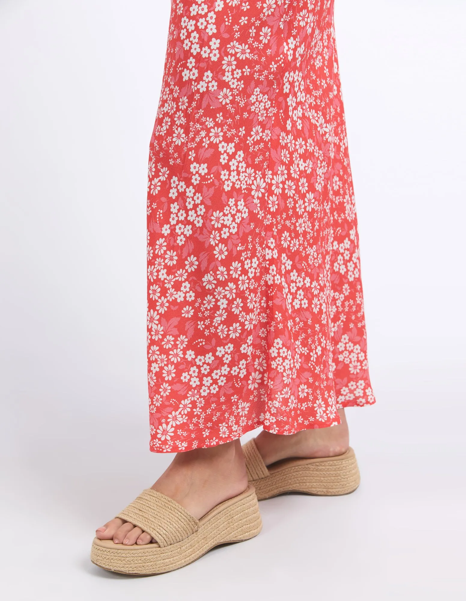 ANKARA SKIRT || RED