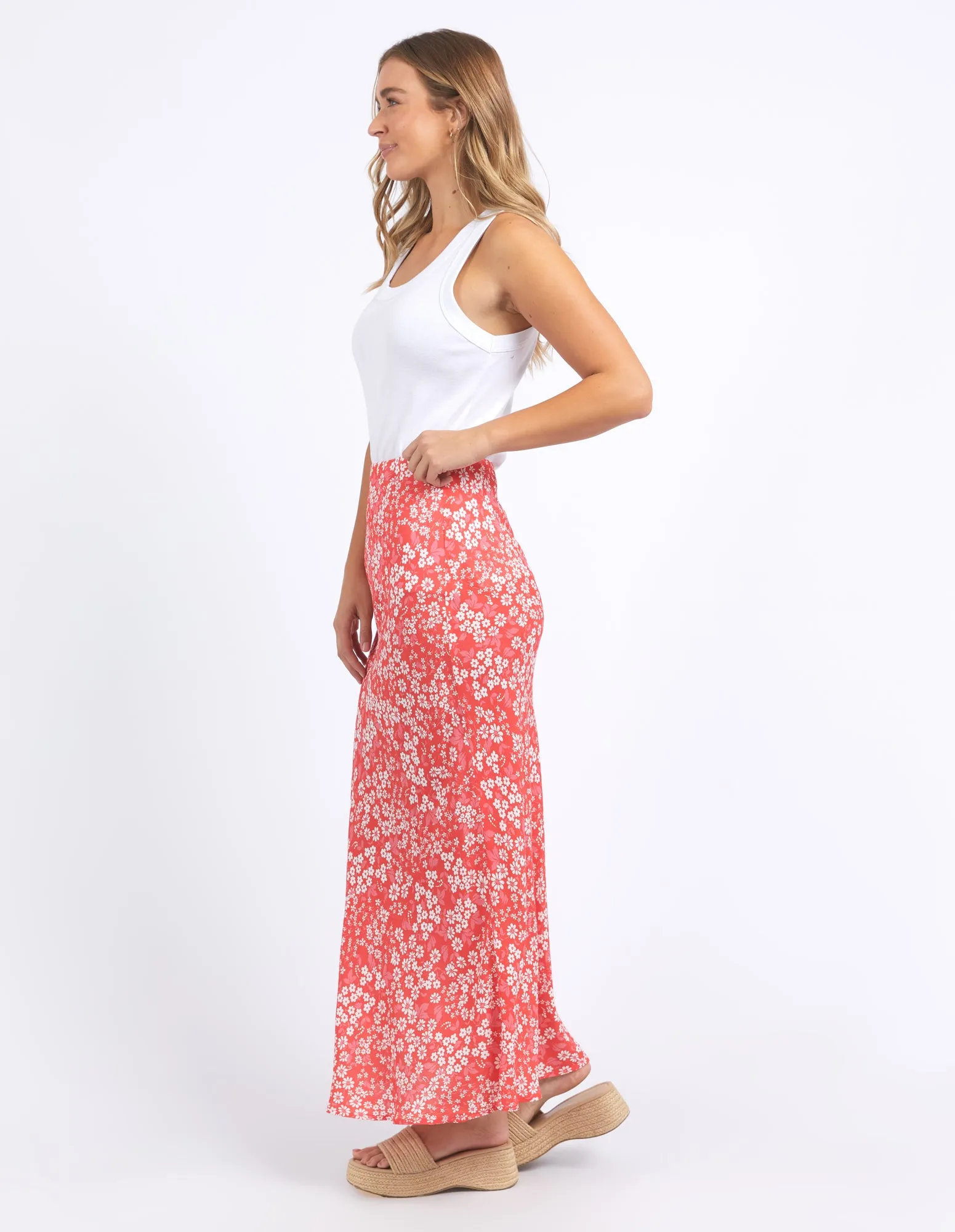 ANKARA SKIRT || RED