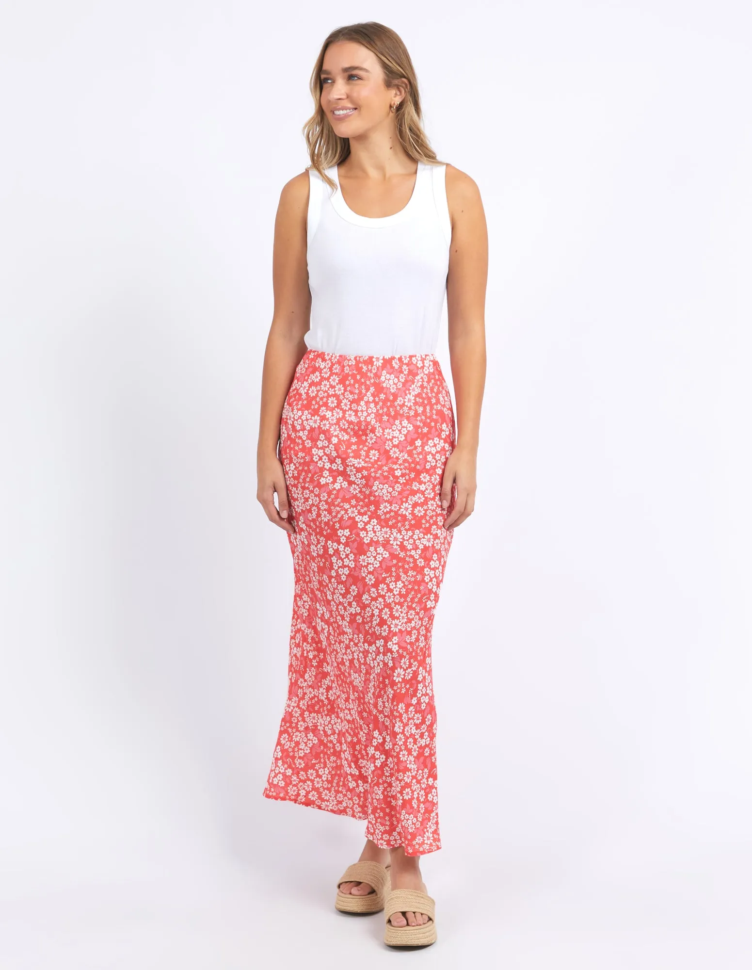 ANKARA SKIRT || RED