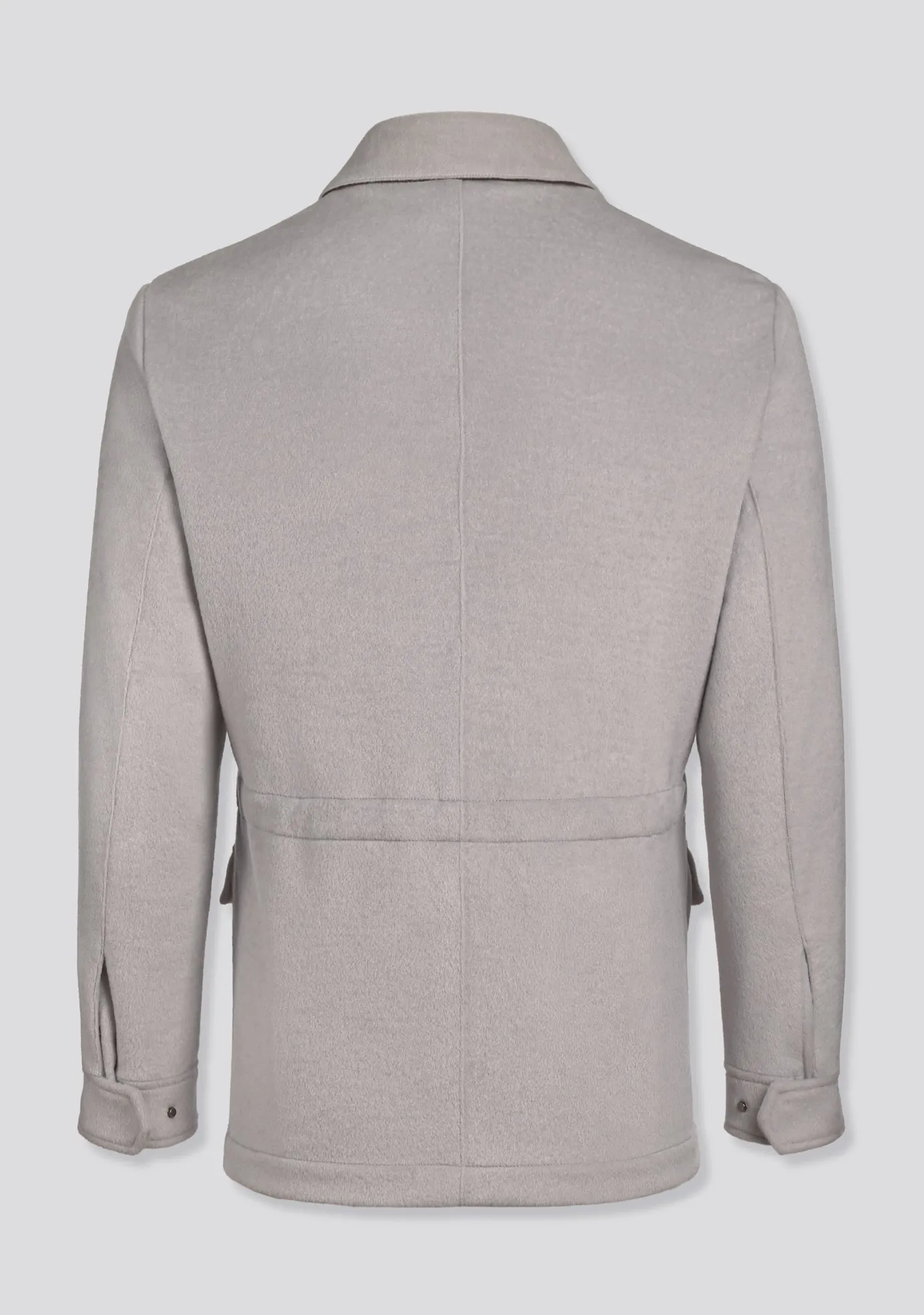 Ash Grey Blended Wool Winter Jacket Kired Collaboration