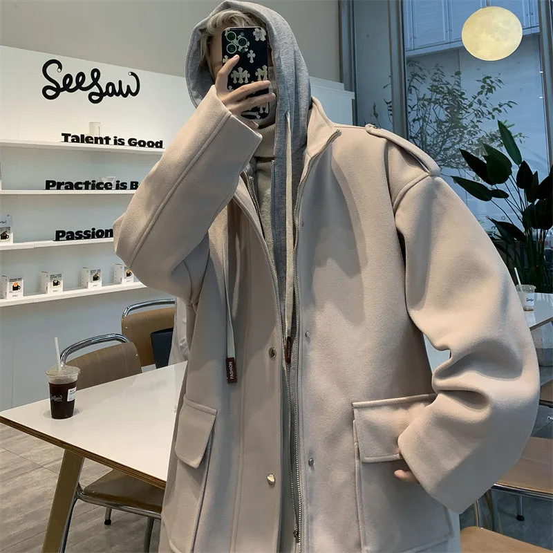 AUTUMN AND WINTER MEN'S WOOLEN COATS