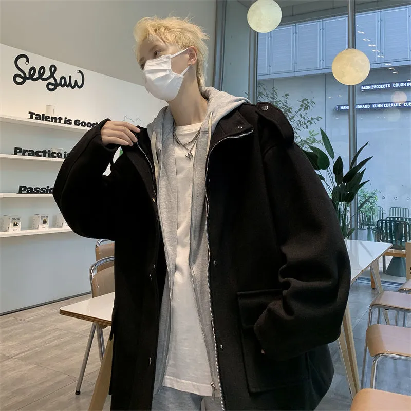 AUTUMN AND WINTER MEN'S WOOLEN COATS