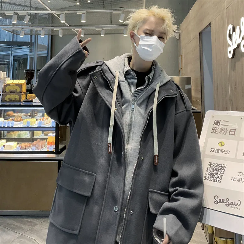 AUTUMN AND WINTER MEN'S WOOLEN COATS