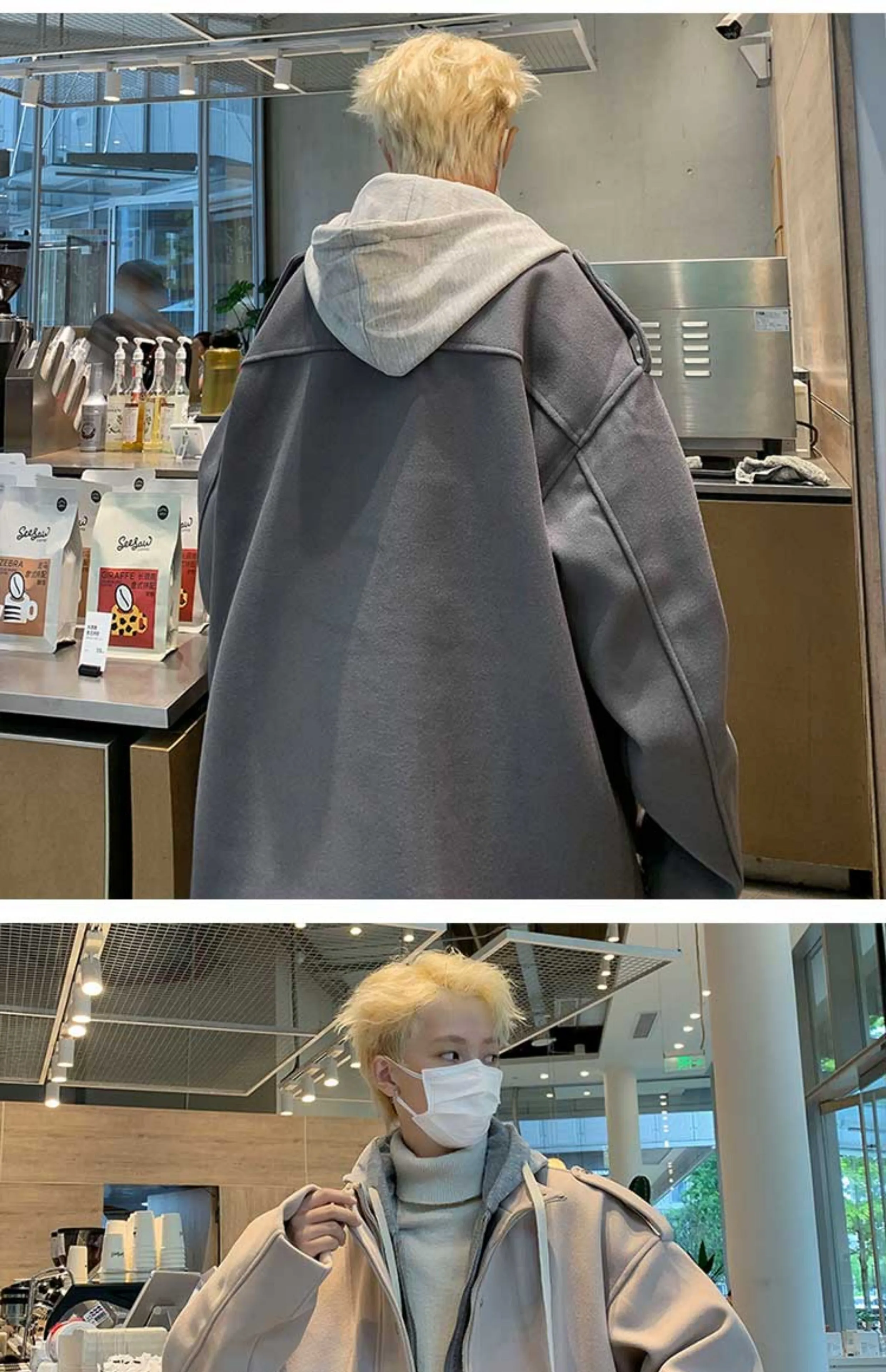 AUTUMN AND WINTER MEN'S WOOLEN COATS