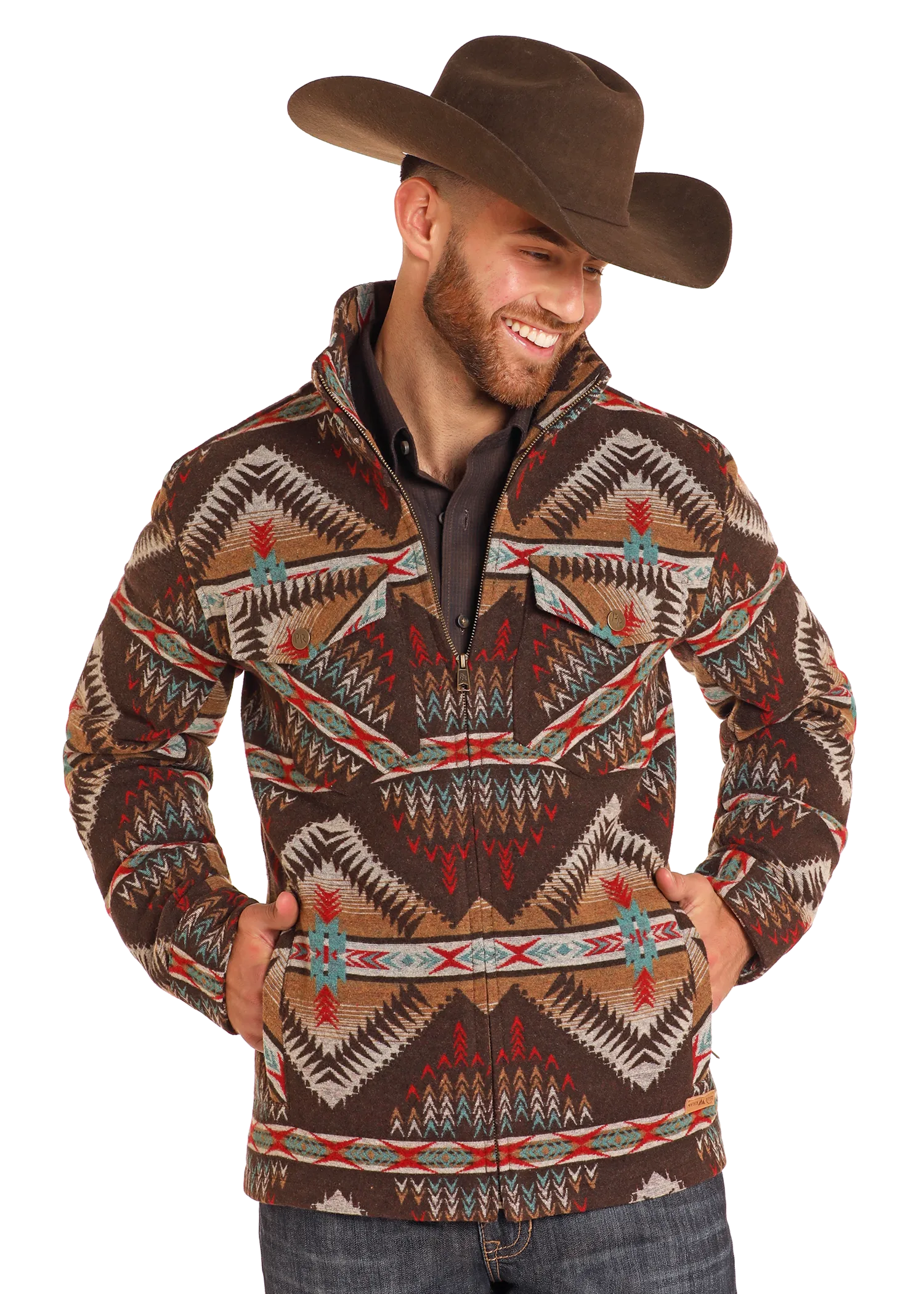 Aztec Jacquard Full Zip Jacket