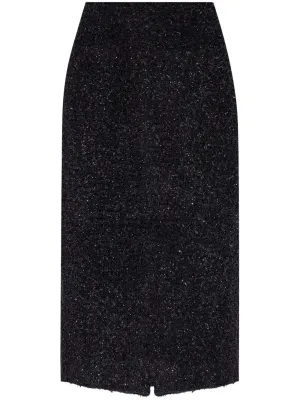 Balenciaga tweed midi kjol