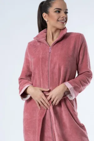 Bamboo-Cotton blend Full-Zip Bathrobe