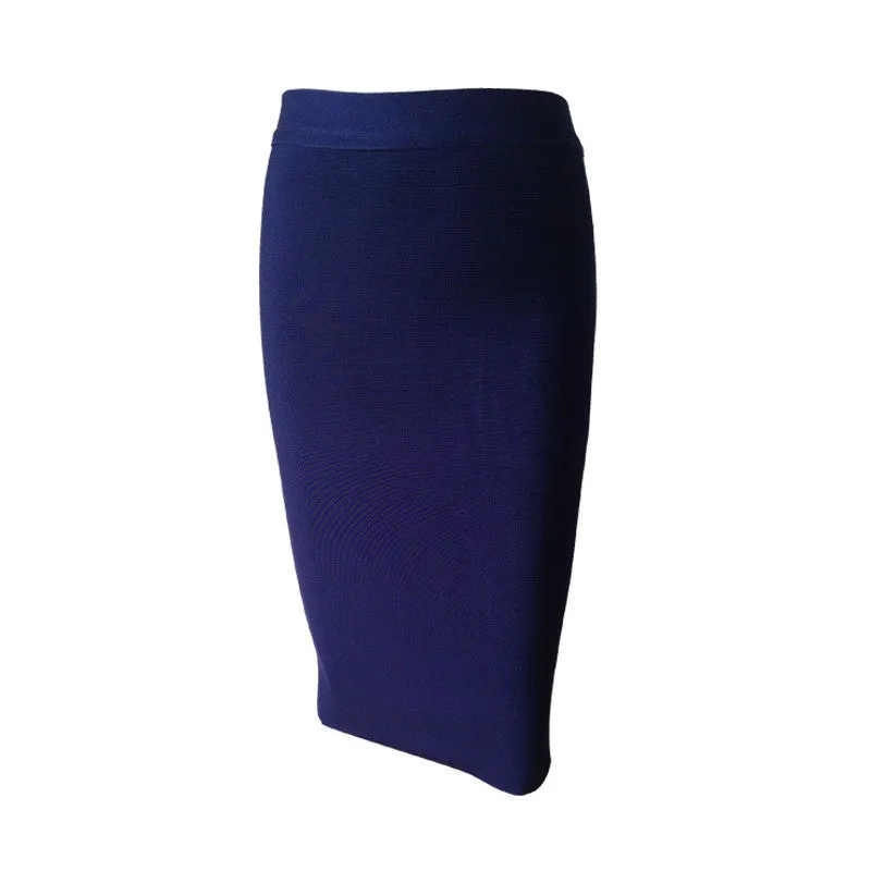 Bandage Skirt Women Knee-Length Skirts 10 Colors 60cm HL1186