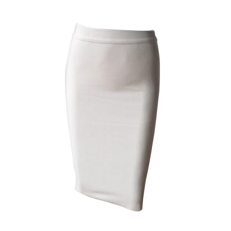 Bandage Skirt Women Knee-Length Skirts 10 Colors 60cm HL1186