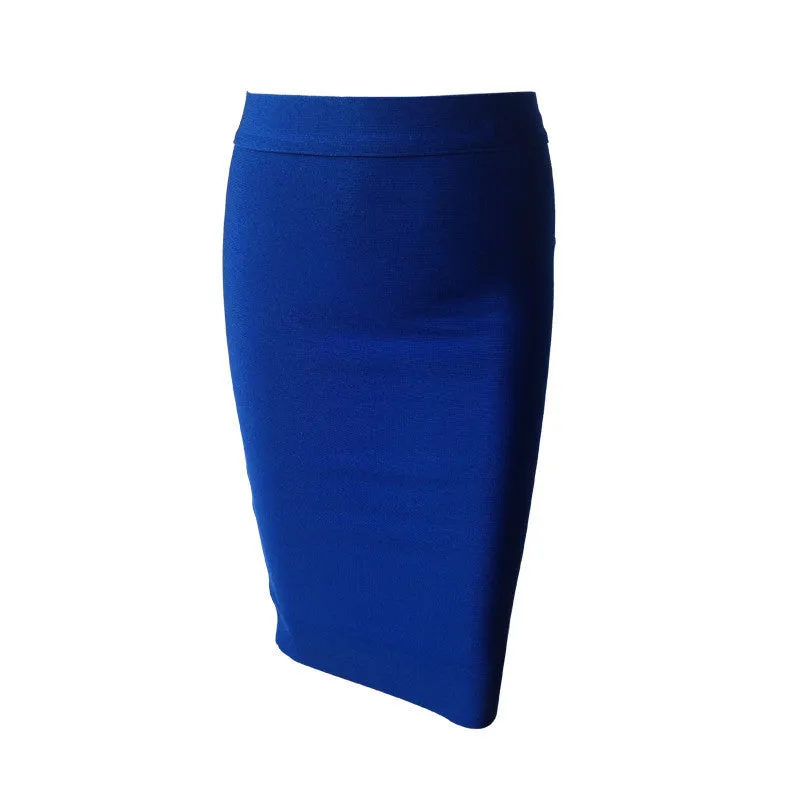 Bandage Skirt Women Knee-Length Skirts 10 Colors 60cm HL1186