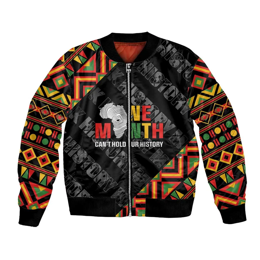 Black History Month Bomber Jacket One Month Can't Hold Our History LT05