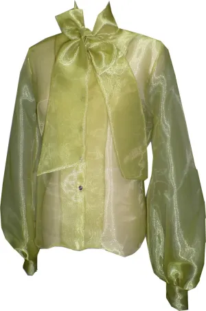 Blouse w/ Neck Sash