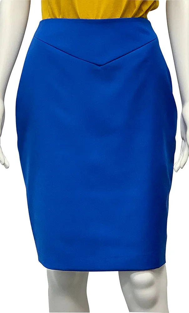Blue Pencil Skirt