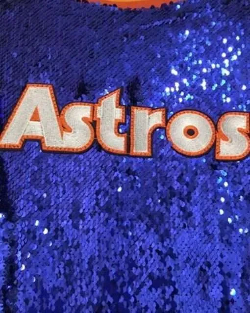 Bomber Houston Astros Sequin Blue Jacket