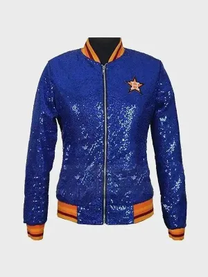 Bomber Houston Astros Sequin Blue Jacket