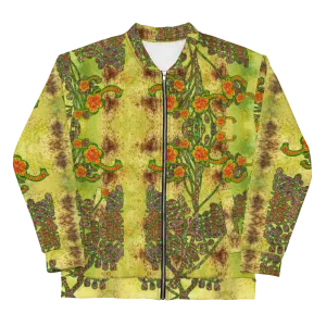 Bomber Jacket (Unisex)(WindSong Flower) RJSTH@Fabric#2 RJSTHW2022 RJS
