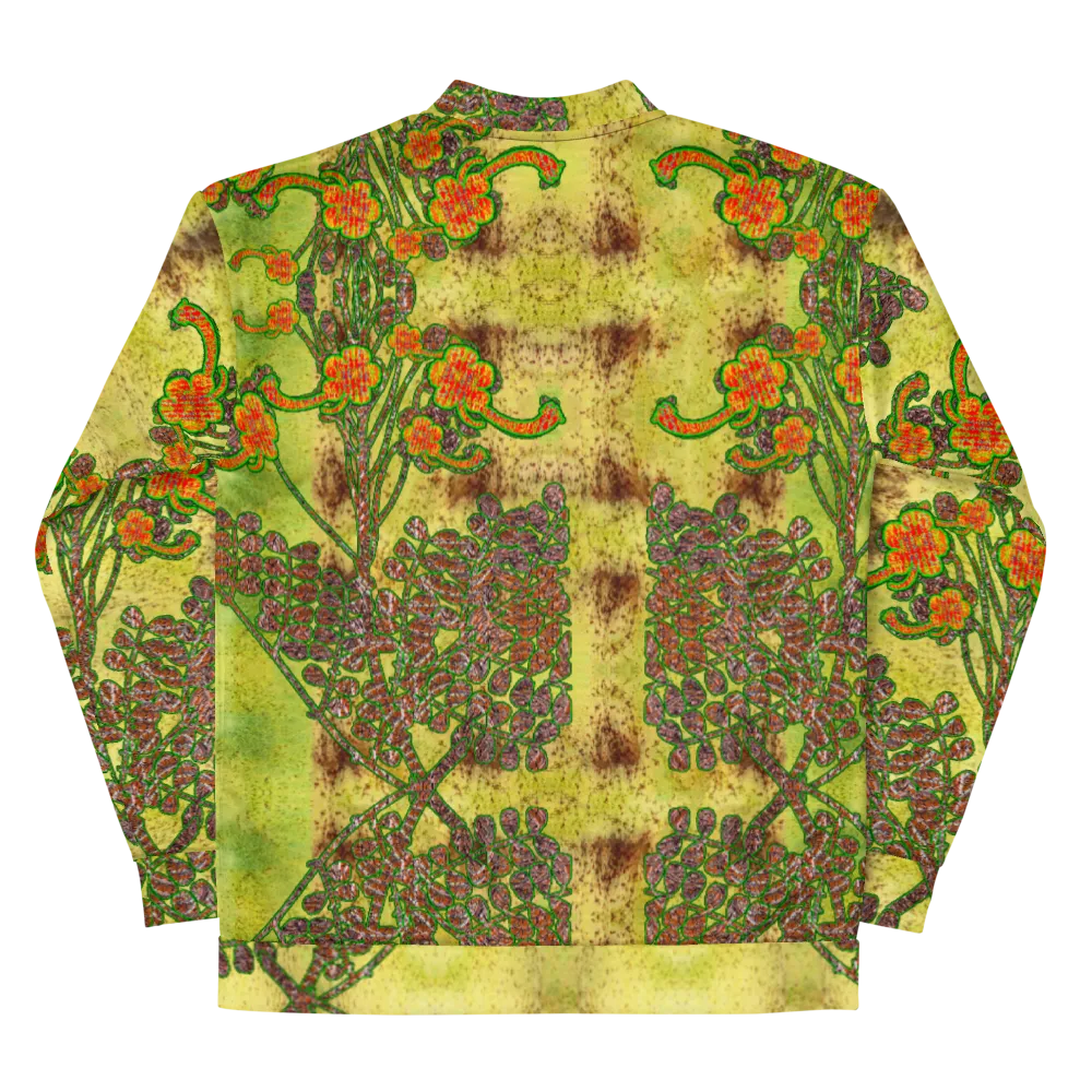 Bomber Jacket (Unisex)(WindSong Flower) RJSTH@Fabric#2 RJSTHW2022 RJS