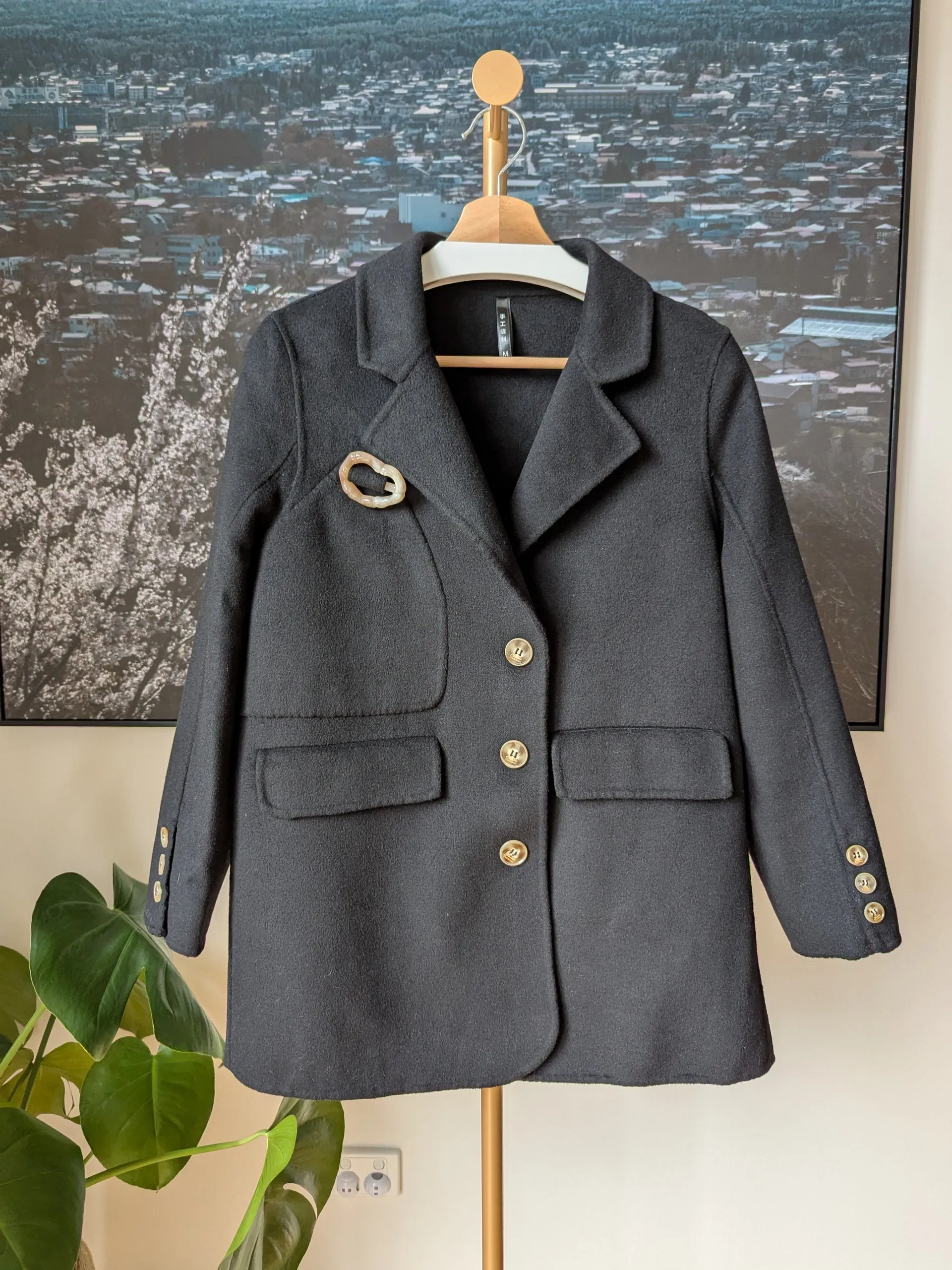 Brand New 100% Wool Coat Size 6-8 FREE SHIPPING High Quality Wool 102