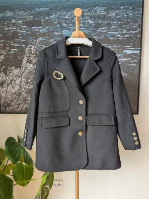 Brand New 100% Wool Coat Size 6-8 FREE SHIPPING High Quality Wool 102