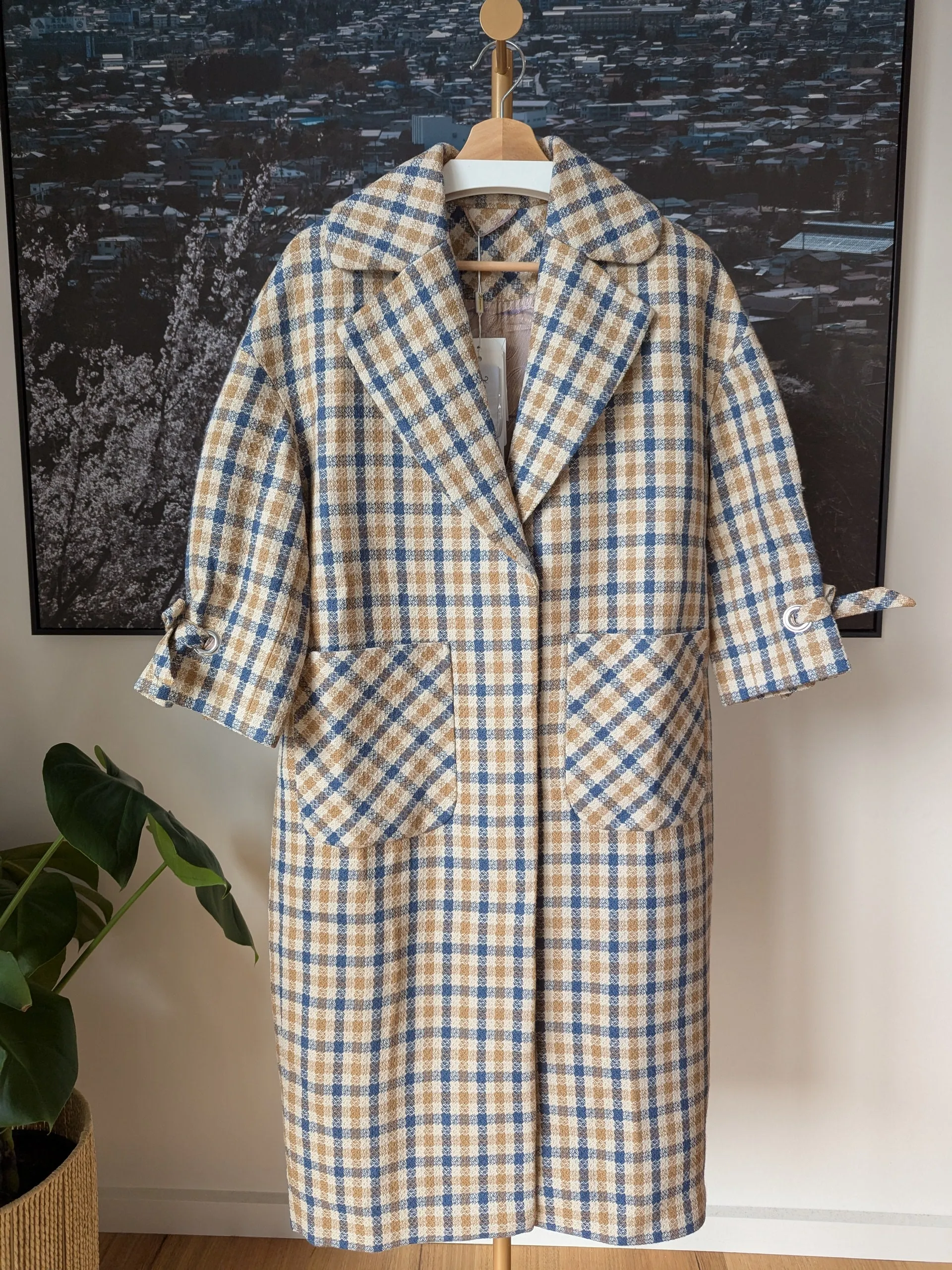 Brand New 50% Wool Coat Size 8-12 FREE SHIPPING High Quality Wool 076