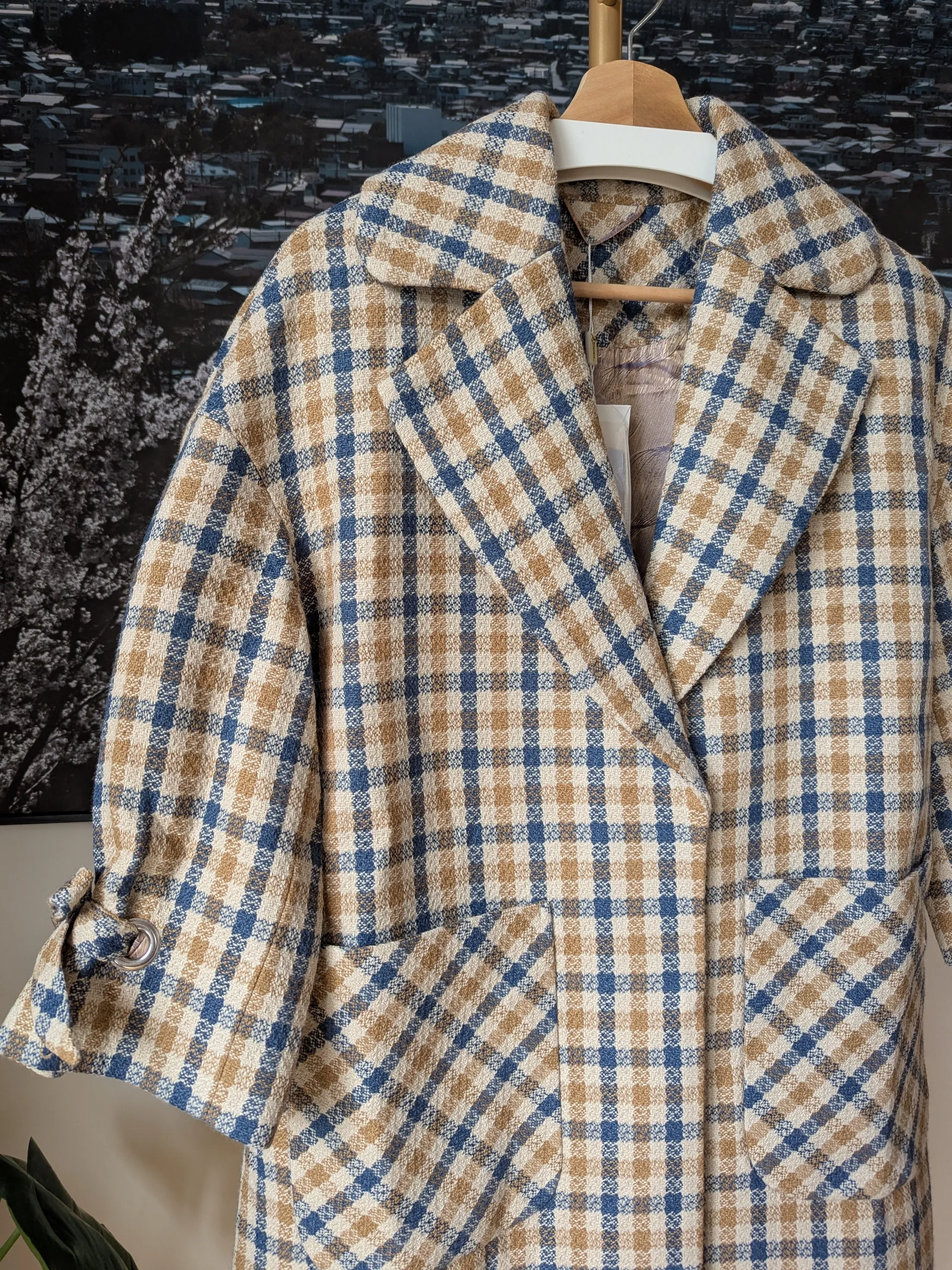 Brand New 50% Wool Coat Size 8-12 FREE SHIPPING High Quality Wool 076