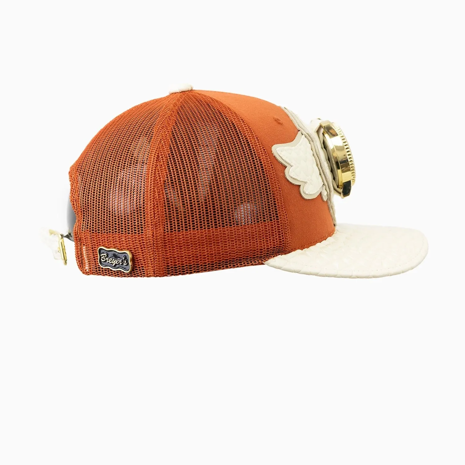 Breyer's Buck 50 Wool Trucker Hat With Leather Visor