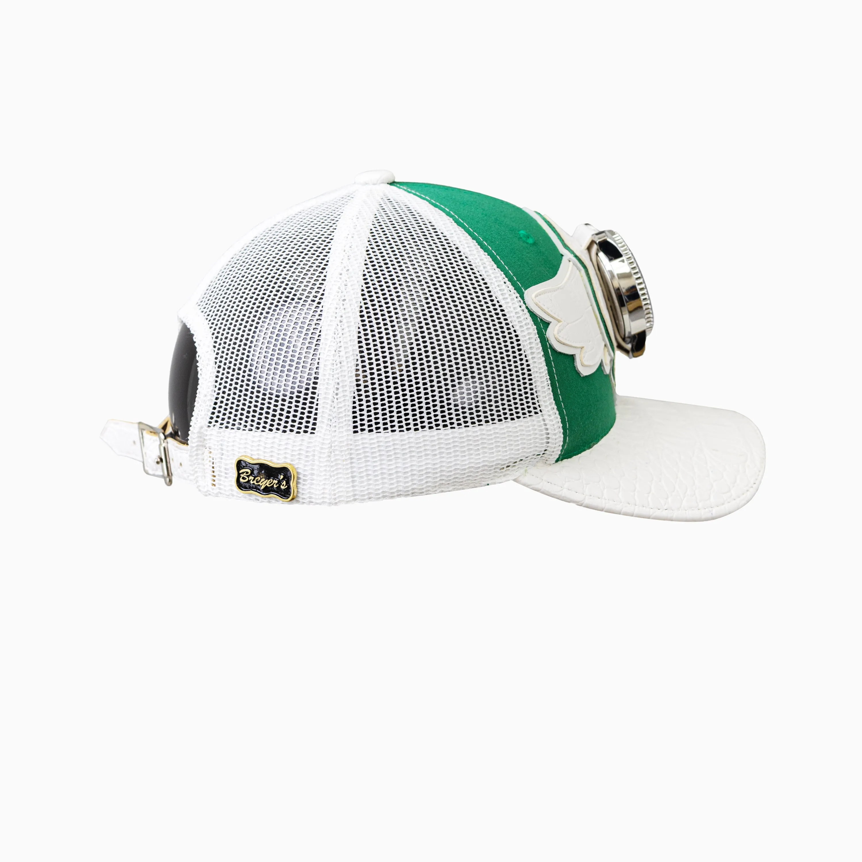 Breyer's Buck 50 Wool Trucker Hat With Leather Visor