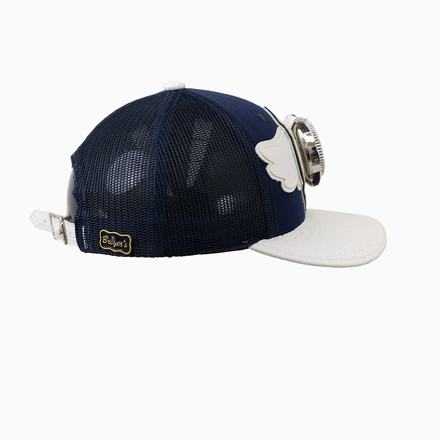 Breyer's Buck 50 Wool Trucker Hat With Leather Visor