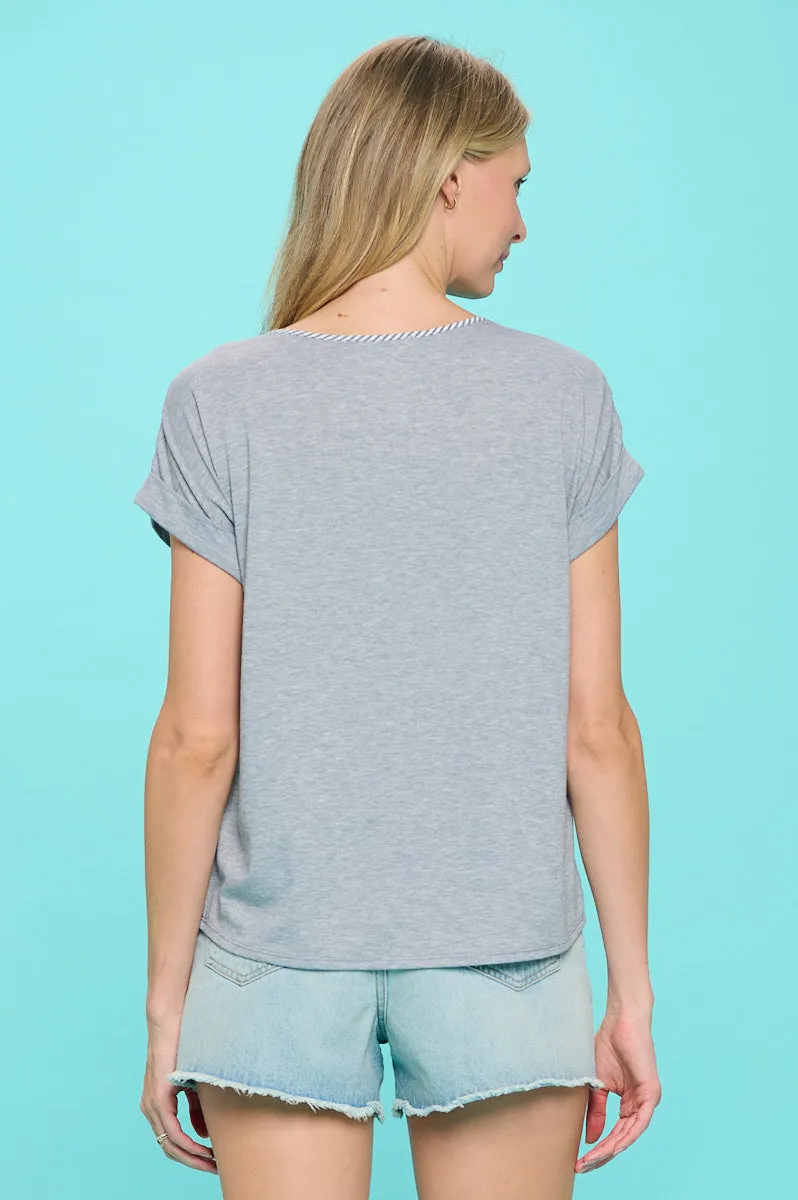 BUTTON SHOULDER DOLMAN