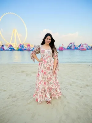 Calming mist floral maxi