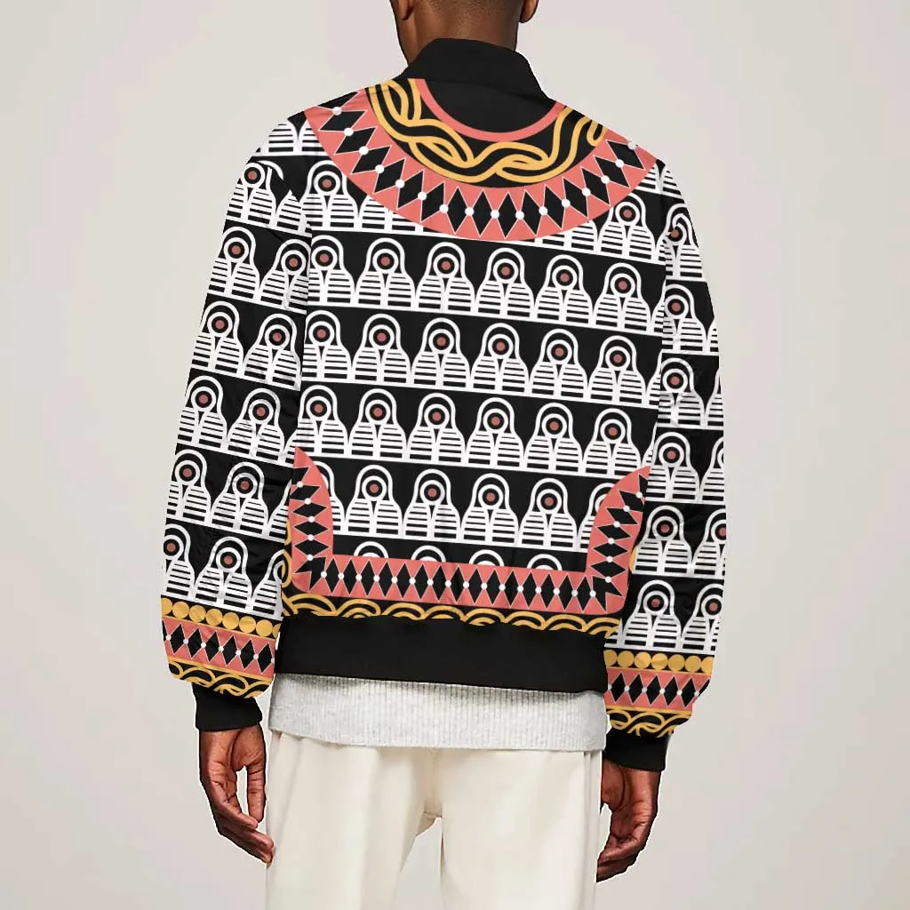Cameroon Bomber Jacket Toghu Traditional Pattern LT15